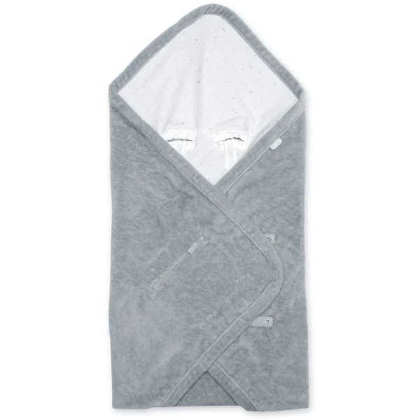 BEMINI Wickeldecke Bambus + Jersey Little Stars Print Grizou