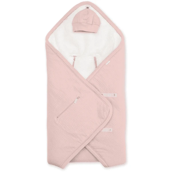 BEMINI Wickeldecke Pady Tetra Jersey + Teddy Blush