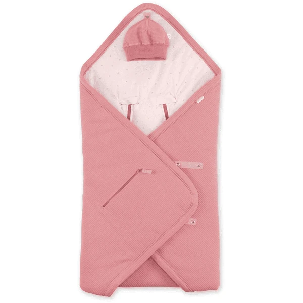 BEMINI Wickeldecke Pady Waffle + Jersey Bio Blossom