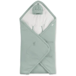 BEMINI Wickeldecke Pady Waffle + Jersey Bio Lunar