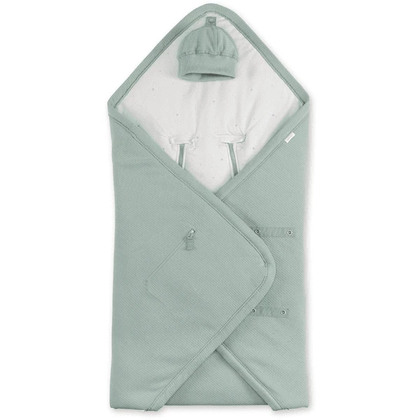 BEMINI Wickeldecke Pady Waffle + Jersey Bio Lunar