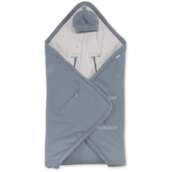 BEMINI Wickeldecke Pady Waffle + Jersey Bio Stone