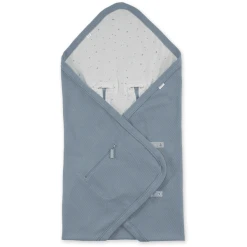 BEMINI Wickeldecke Waffle Bio + Jersey Stone