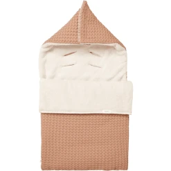 Koeka Fußsack 0+ 3 Punkte Plüsch Oslo Leicht Braun/Kiesel