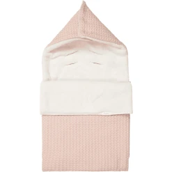 Koeka Fußsack 0+ 3 Punkte Plüsch Oslo Rosa/Kiesel