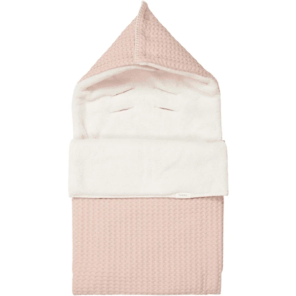 Koeka Fußsack 0+ 3 Punkte Plüsch Oslo Rosa/Kiesel