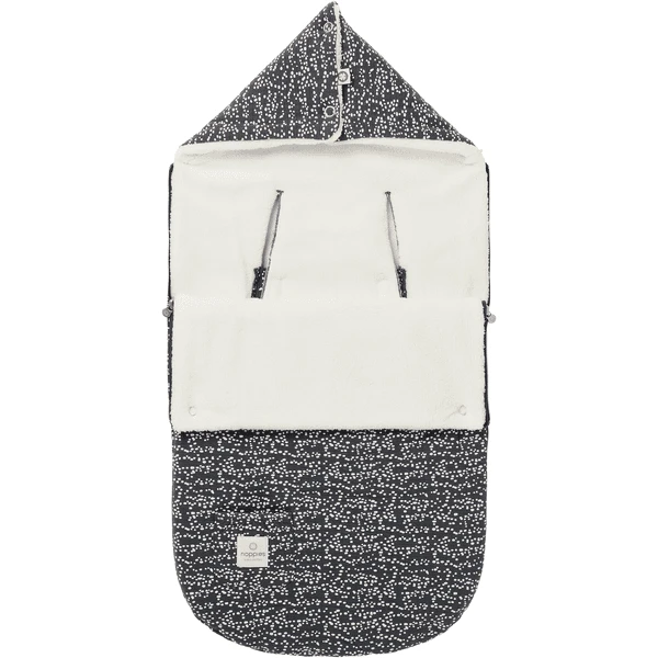 Noppies Autositz Fußsack Fancy Dot Foodmuff Forged Iron