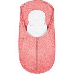 Odenwälder Fußsack Coolmax White Leaves Cranberry