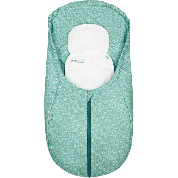 Odenwälder Fußsack Coolmax White Leaves Deep Forest