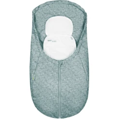 Odenwälder Fußsack Coolmax White Leaves Grey